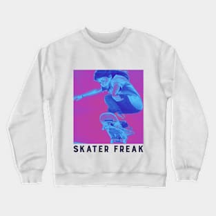 Skater Freak Girl Skater Crewneck Sweatshirt